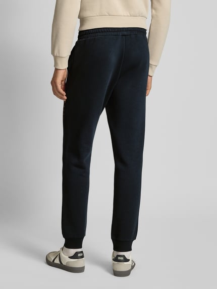 JACK & JONES Sweatpants met elastische band en tunnelkoord, model 'GORDON' Donkerblauw - 5
