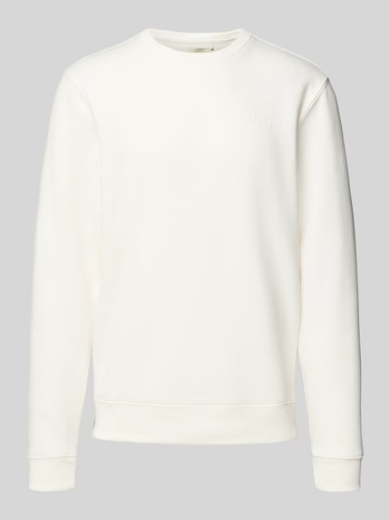 Blend Sweatshirt mit Rundhalsausschnitt und Logo Offwhite 2