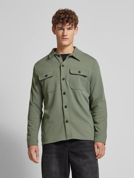 ONLY & SONS Vrijetijdsoverhemd met Knoopsluiting Model 'NEWKODYL' Kaki - 4