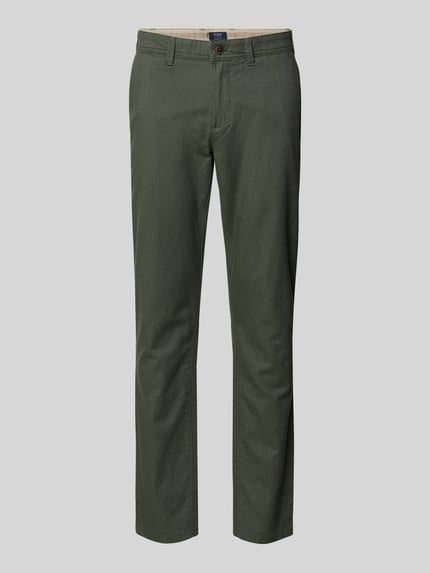 MCNEAL Spodnie materiałowe o kroju slim fit z francuskimi wpuszczanymi kieszeniami Butelkowy zielony 2