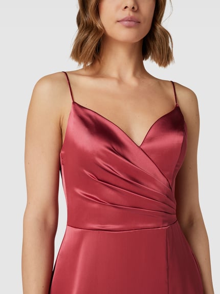 Laona Abendkleid mit Herz-Ausschnitt Rostrot 3