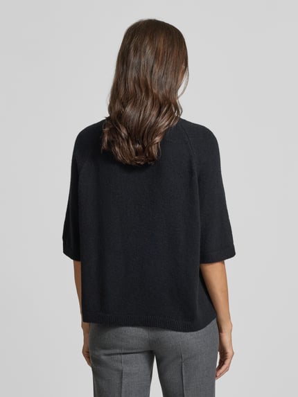 Milano Italy Strickpullover mit 3/4-Arm Black 5