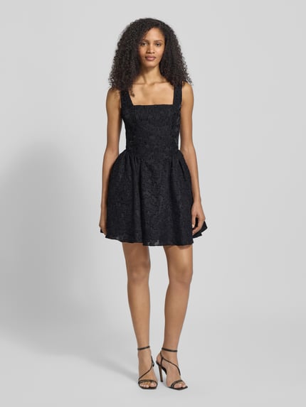Jake*s Cocktail Cocktailkleid mit Karree-Ausschnitt Black 1