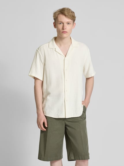 ONLY & SONS Vrijetijdsoverhemd met reverskraag, model 'LATHAM' Offwhite - 4