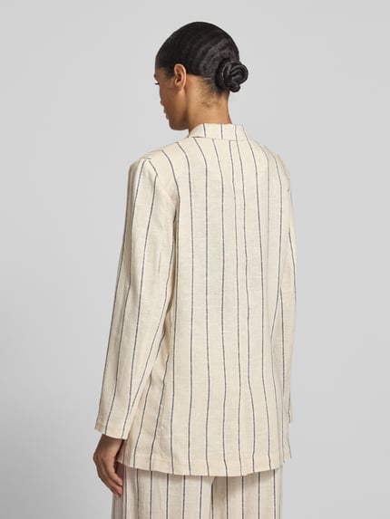 ICHI Linnen blazer met knoopsluiting, model 'LINNO' Offwhite - 5