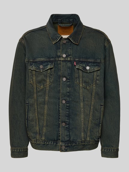 Levi's® Relaxed fit jeansjack van puur katoen Model 'TRUCKER' Donkerblauw - 2