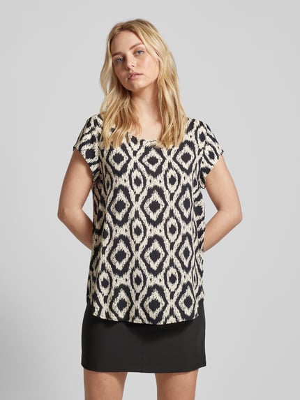 ONLY Blusenshirt aus Viskose Modell 'NOVA' Black 4