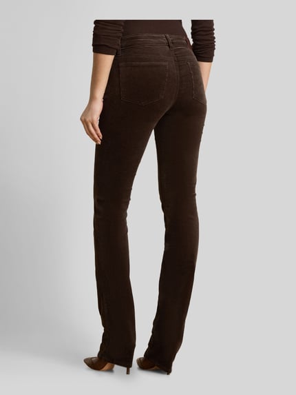 Lauren Ralph Lauren Straight Leg Hose aus Baumwoll-Mix Dunkelbraun 5
