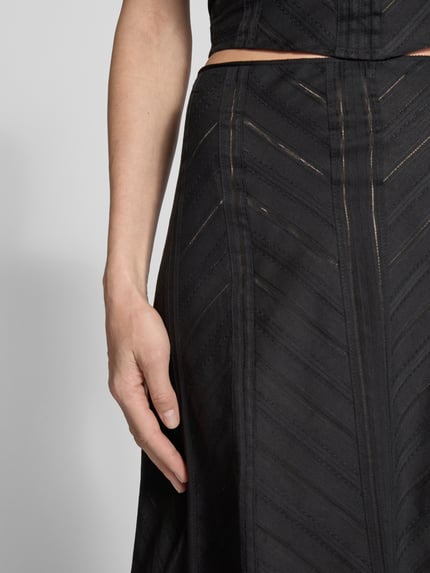 DRYKORN Maxirok met ritssluiting, model 'MURNIATI' Zwart - 3