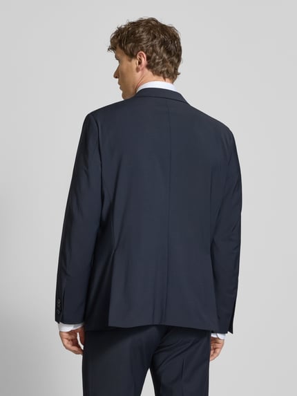 Christian Berg Men 2-Knopf-Sakko Comfort Fit mit Woll-Anteil Dunkelblau 5