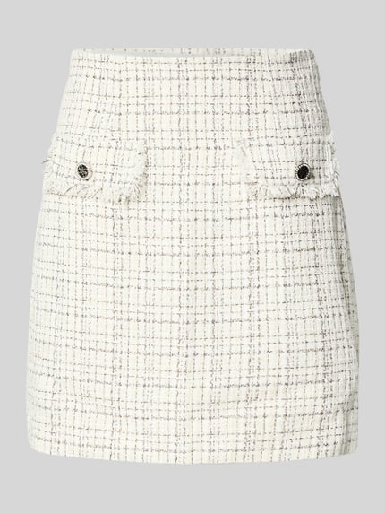 GUESS Spódnica mini z kieszeniami z patką model ‘ANNAMARIA’ Biały 2