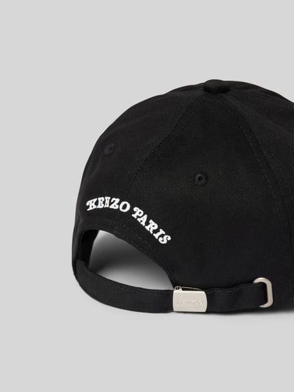 Kenzo Czapka z daszkiem z czystej bawełny Czarny 4