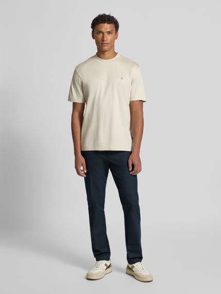 BOSS Slim Fit Anzughose aus Baumwoll-Mix Modell 'KAITON' Marine 1