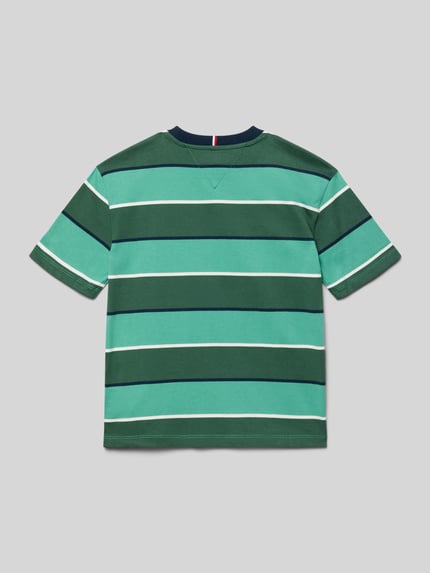 Tommy Hilfiger Teens Regular Fit T-Shirt aus reiner Baumwolle Gruen 3