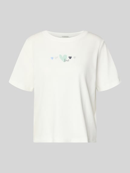 Relaxed Fit T-Shirt aus reiner Baumwolle Shop The Look MANNEQUINE