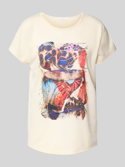 Christian Berg Woman T-Shirt mit Motiv-Print Offwhite 2