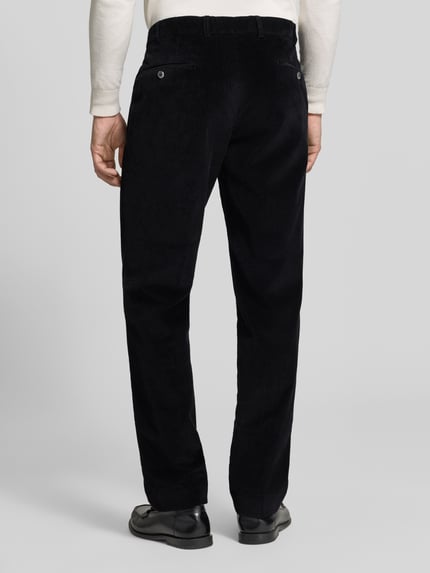 Hiltl Regular fit corduroy broek van katoenmix Zwart - 5