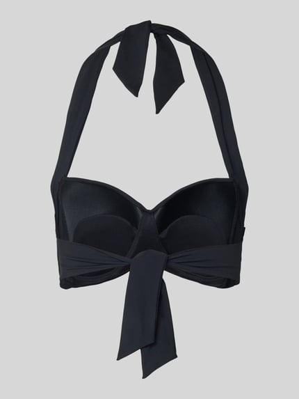 Seafolly Bikinitop met plooien, model 'Twist' Zwart - 3