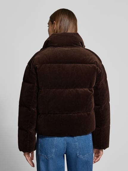 Polo Ralph Lauren Kurtka w stylu puffer z sztruksu ze stójką i wyhaftowanym logo Ciemnobrązowy 5