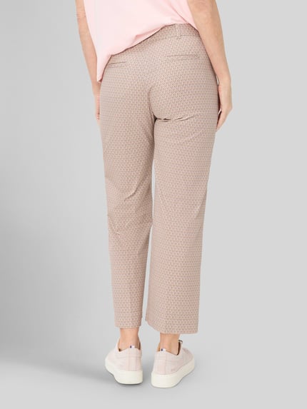 Raphaela By Brax slim fit culotte van katoenmix model 'PEGGY CULOTTE' Lichtroze - 5