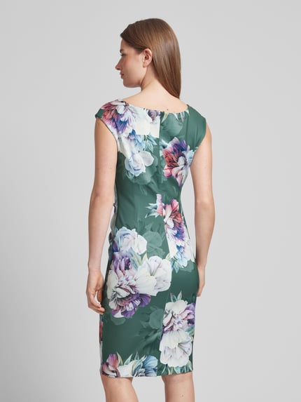 SWING Cocktailkleid mit floralem Muster Gruen 5