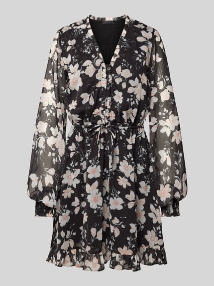 GUESS Minirok met bloemenprint, model 'VANESSA' Zwart - 2