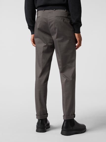 Hiltl Regular Fit Chino mit Stretch-Anteil Modell 'Pilo' Anthrazit 5