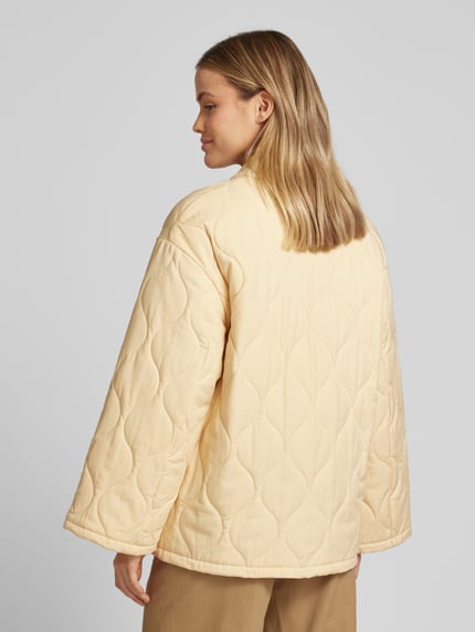 P&C* curated by Veronika Heilbrunner Steppjacke im Kimono-Style mit Woll-Anteil Pastellgelb 5