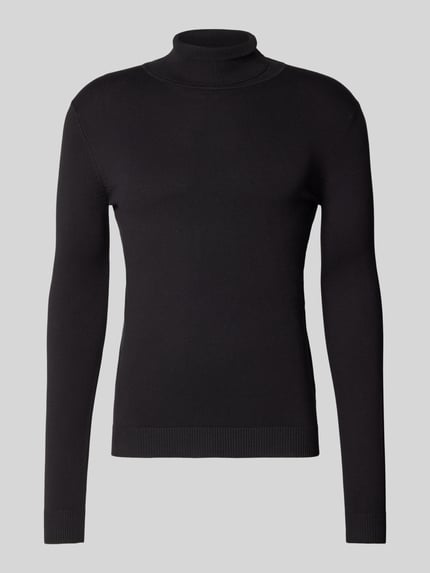 Casual Friday Rollkragenpullover aus Woll-Mix Dunkelgrau 2