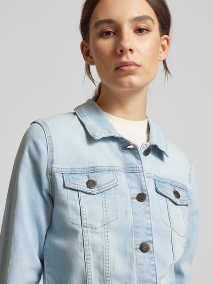 NOISY MAY® Jeansjack met klepzakken, model 'DEBRA' Lichtblauw - 3