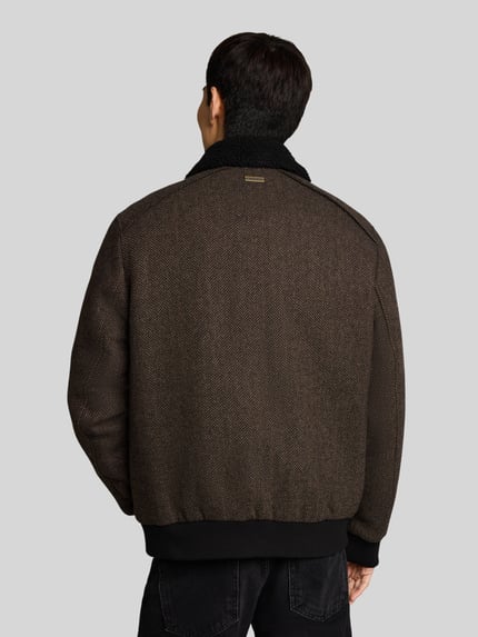 Tom Tailor Bomberjacke mit abnehmbarem Fellkragen Dunkelbraun 5