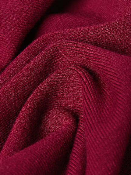 CK Calvin Klein Schal aus Viskose-Mix mit Logo-Stitching Bordeaux 2