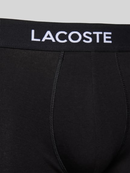Lacoste Trunks mit elastischem Logo-Bund im 5er-Pack Black 2