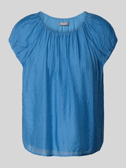 Christian Berg Woman Selection Regular Fit Bluse mit Rundhalsausschnitt Blau 2