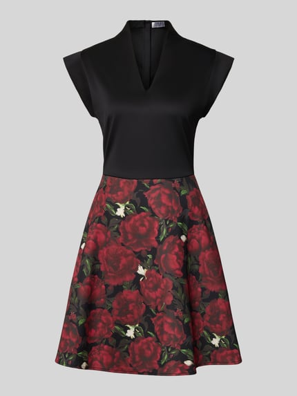 GUIDO MARIA KRETSCHMER WOMAN Cocktailjurk met V-hals, model 'Paulina' Bordeaux - 2