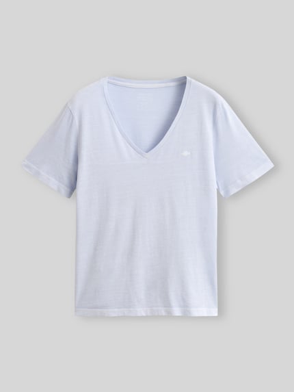 GANT Regular Fit T-Shirt aus Baumwoll-Mix Hellblau 2