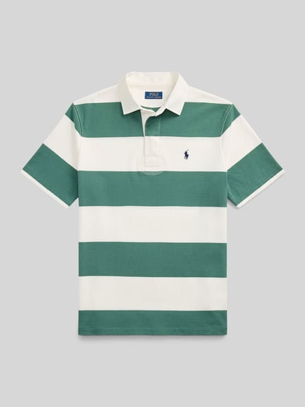 Polo Ralph Lauren Regular Fit Poloshirt aus reinem Baumwoll-Jersey Gruen 2