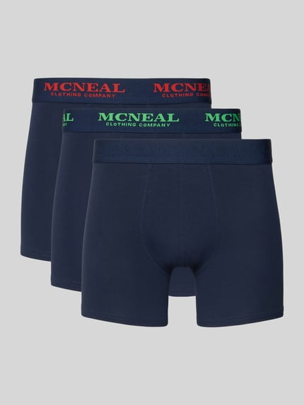 MCNEAL Slim Fit Boxer mit Logo-Detail im 3er-Pack Marine 1