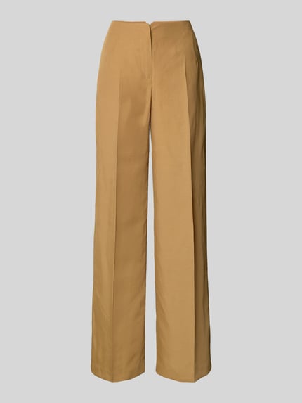 Jake*s Cocktail Flared Stoffhose mit Bügelfalten Senf 2