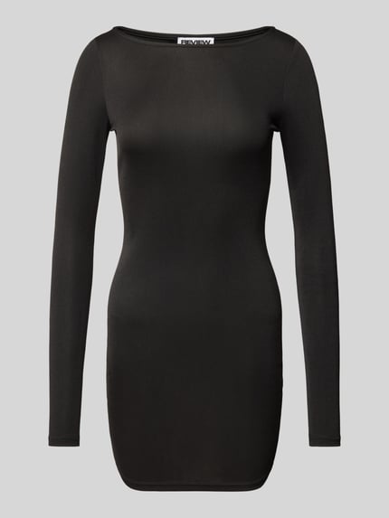 REVIEW Minikleid mit U-Boot-Ausschnitt Black 2