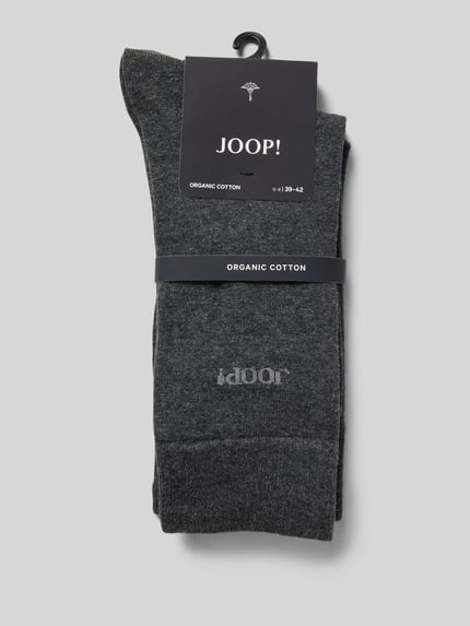JOOP! COLLECTION Socken mit Label-Print Anthrazit Melange 3