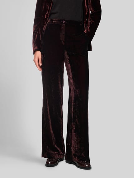 Marc Cain Business-Hose mit Knopfverschluss Bordeaux 4