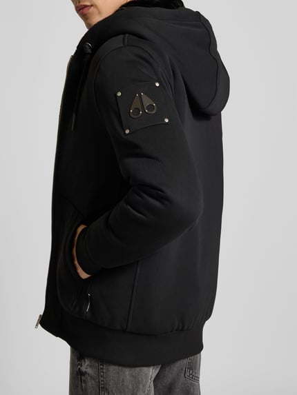 Moose Knuckles Sweatjacke mit Teddyfutter Modell 'classic bunny' Black 3