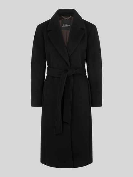 Marc Cain Wollmantel mit Label-Patch Black 2