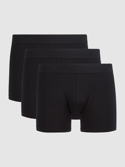 MCNEAL Trunks mit Label-Bund im 3er-Pack Black 1