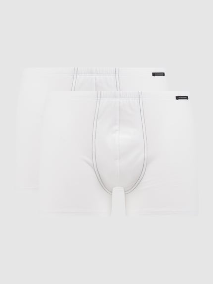SCHIESSER Trunks mit Stretch-Anteil im 2er-Pack  Weiss 1