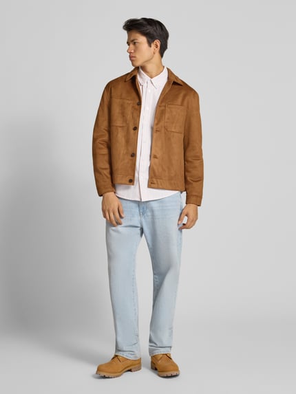 REVIEW Jacke mit Brusttaschen Mittelbraun 1