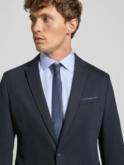 CINQUE Slim fit 2-knoops colbert met paspelzakken model 'Data' Donkerblauw - 3