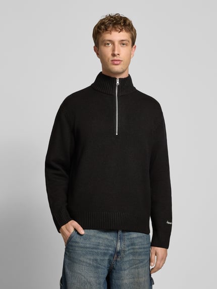 JACK & JONES Strickpullover mit gerippten Abschlüssen Modell 'NORREBRO' Black 4