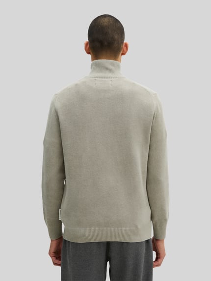 Marc O'Polo Pullover mit Troyerkragen Mittelgrau 5